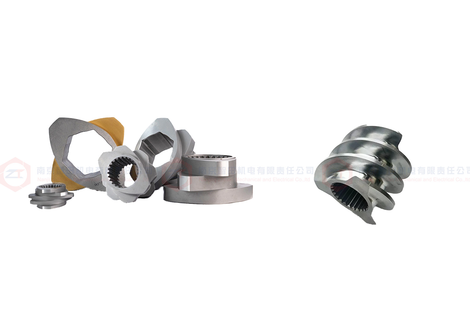 Pet Extruder Machine Corrosion Resistant Metal Twin Screw Extruder Parts Segment