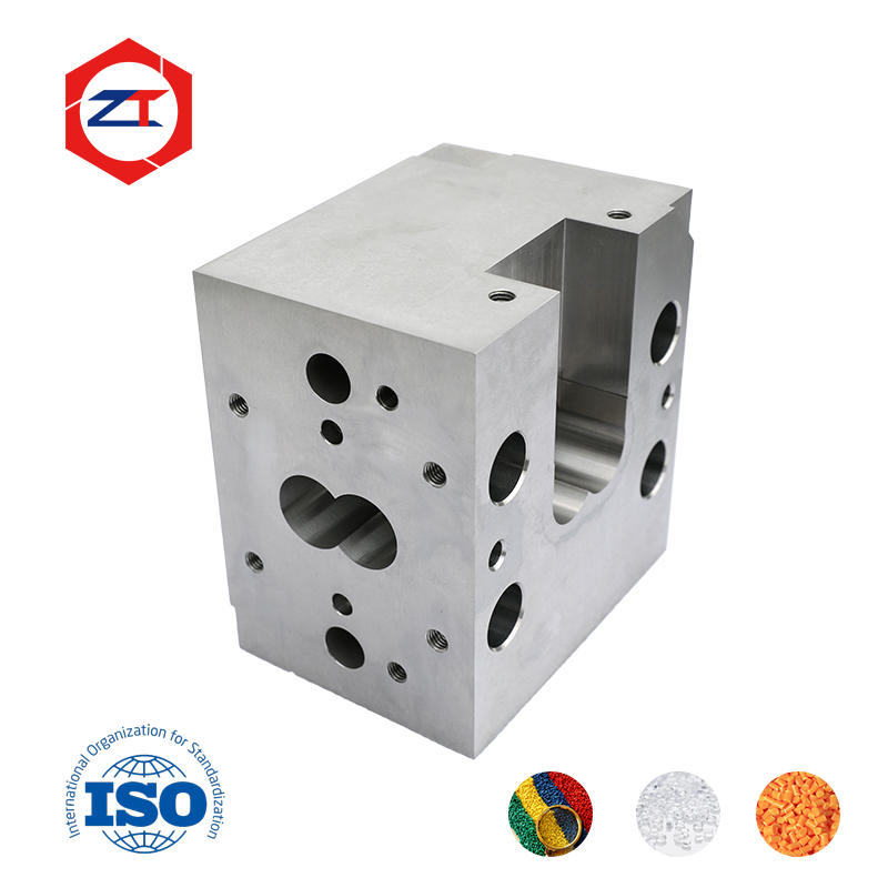ZSK Plastic Extruder Stainless Steel 304+WR30 Double Screw Barrel