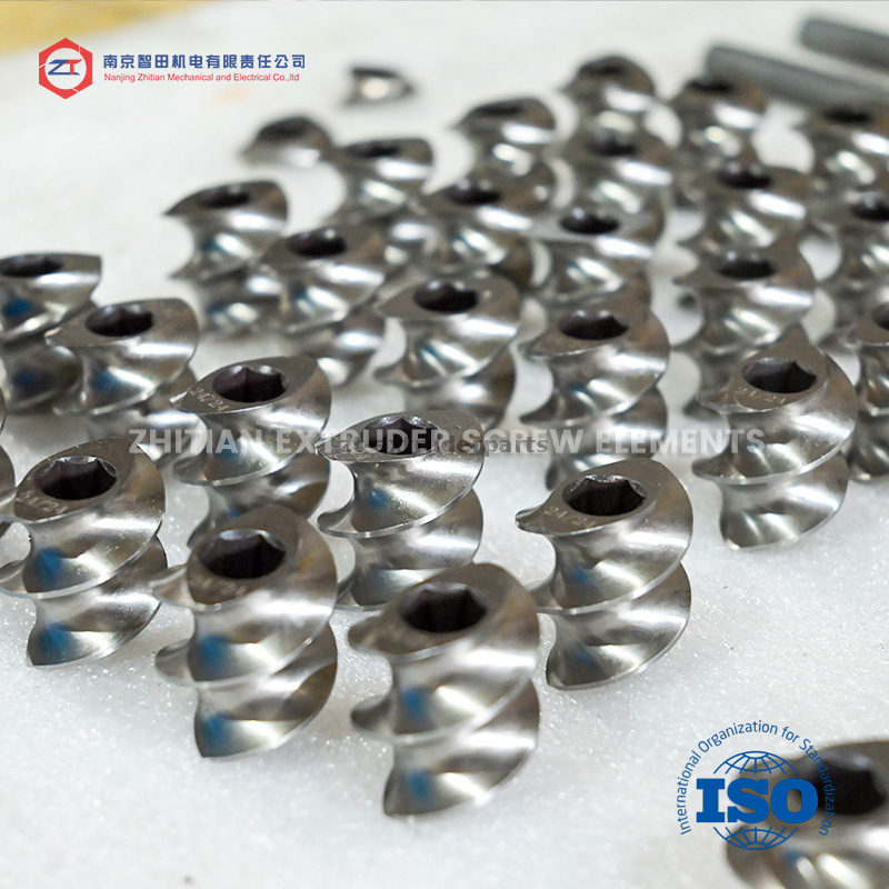 Screw Elements of 25 Mini Twin-screw Extruders Used for Experiments